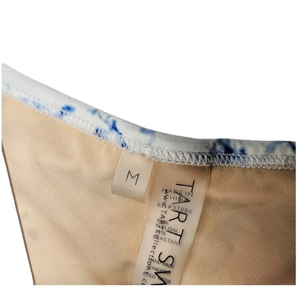 Tart Collection Swim Blue Tie Dye Racerback 2pc Piece Bikini Swimsuit Medium - Picture 6 of 7